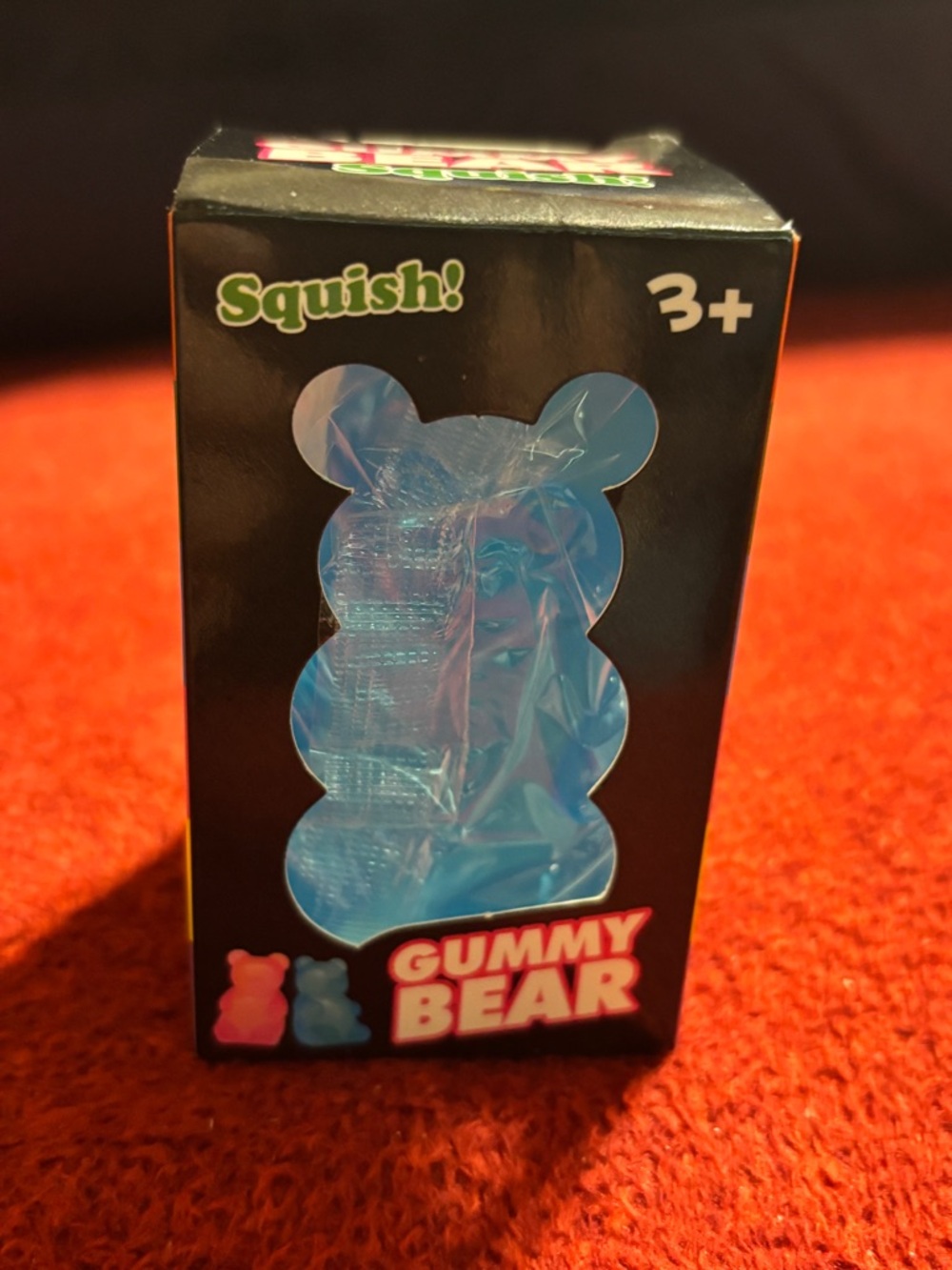 Gummy Bear Squish Toy - Blue. New